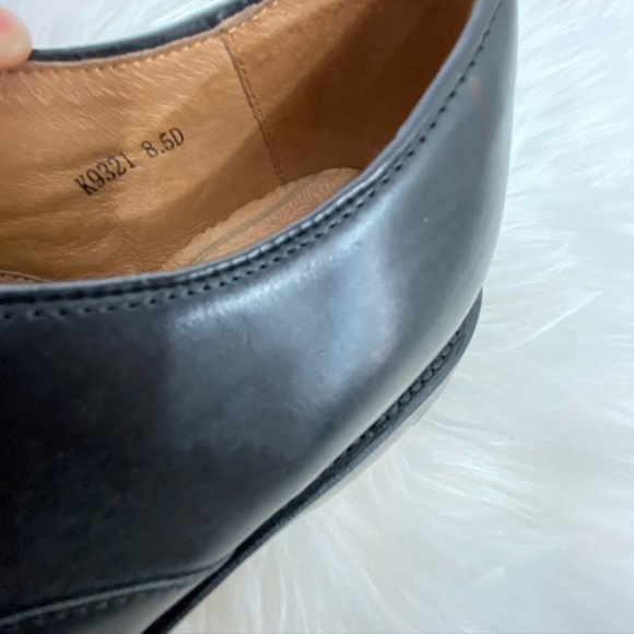 J CREW Black Oar Stripe Cap Toe Italian Leather main image 4